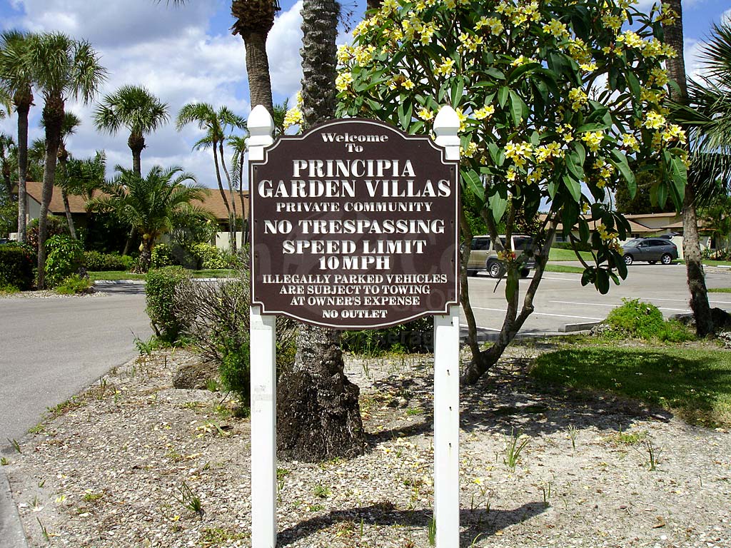 Principia Garden Villas Signage